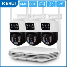KERUI 8CH NVR 6MP Wireless Security Camera System WiFi Outdoor IP 2 Way Audio