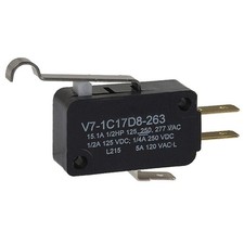 HONEYWELL V7-1C17D8-263 MiniSnapActionSwitch,RollerLever,1NO/1NC 24A256