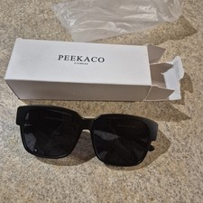 New In Box Peekaco Sunglasses Ladies Black