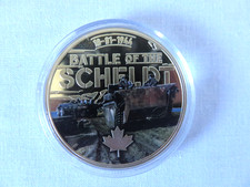 Coin Scheldt Battle Canadian WW2 World War 2 Gold Plated 2024 Solomon