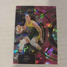 2024 Panini Select WNBA #162 Nika Muhl Prizms Pink Ice RC Seattle Storm