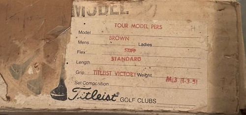 PERSIMMON Titleist Tour Model 5451 ALL ORIGINAL IN BOX - Driver, 3 Wood, 5 Wood - Picture 5 of 5