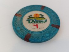 Dunes Casino Chips In Collectible Individual $1 Casino Chips for