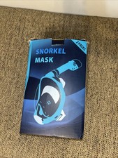 Greatever G2 Full Face Snorkel Mask L/XL Blue Black Color Brand New
