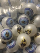 Baltimore Ravens 16mm Acrylic Beads for beadable pens DIY projects 6 pk