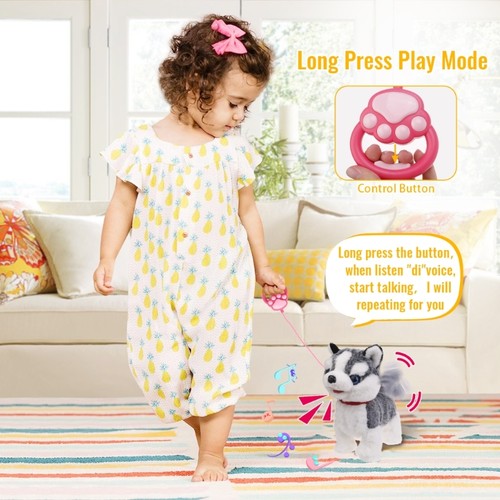 Kids Interactive Puppy Dog Toy Crawl Learning Barking Dog Toy Toddler Fun Gift - Picture 7 of 8