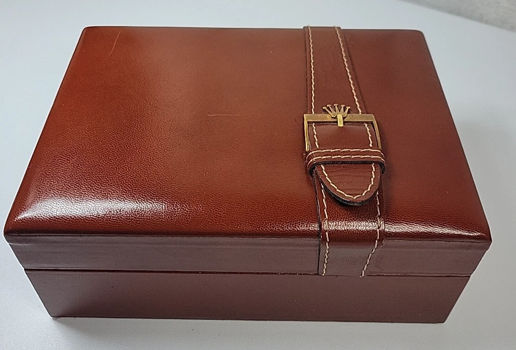 Boîte Vintage Vide Pour Accessoires Rolex - Occasion, Pour Collection Ou Rangement