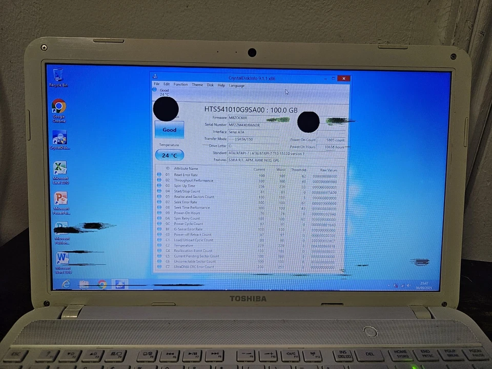 Toshiba Satellite L850-1D5, Int. Pent B950, 4GB RAM 100GB HDD, Win 8 pro FAST - Image 3 of 4