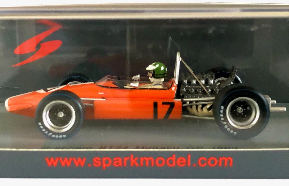 F1 Spark S5267 1/43 Brabham BT24 N°17 S.Moser Monaco GP 1969, Used, As New - Immagine 4 di 4