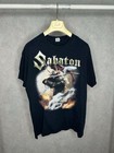 Sabaton Official “ None Alive None Survive ” Black Mens T Shirt Tour Size L Tee
