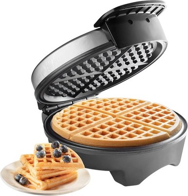Waffle Maker by Cucina Pro- Griddle Makes 7 Inch Thin, erican Style