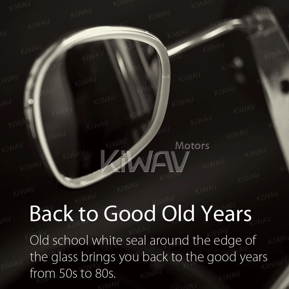 Espejos retrovisores de acero inoxidable cromo montaje faro para BMW R41 R50 R50/2 R60 R26 temprano Foto 2 de 4