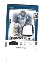 2021 Panini Contenders Prospect Ticket Jerseys #18 Austin Wells YANKEES