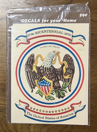 MEYERCORD DECORATOR DECALS Bicentennial 1776 - 1976 Americana NOS Unused L#4