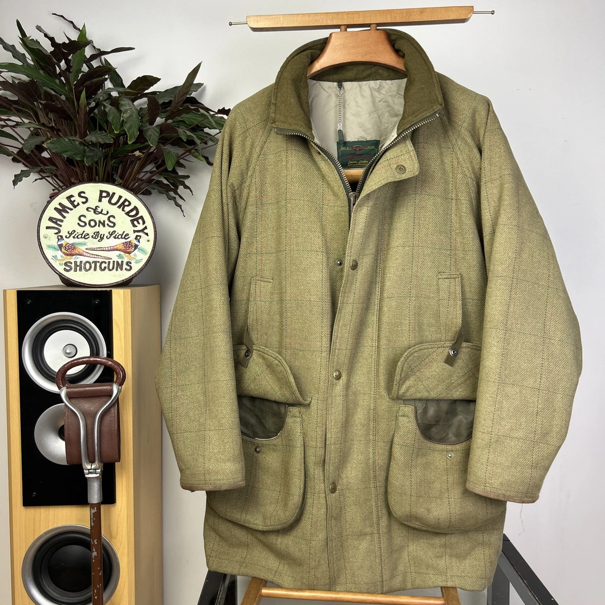 Tweed Hunting Coat in Men's Coats & Jackets for sale | eBay UK