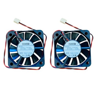 2 Pcs NMB 2004KL-01W-B50 5V 0.35A DC Axial Cooling Fan 50mm x 10mm 2-Pin - New