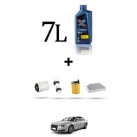 Hoffcar Wartungskit 4 Filter Und 7L ÖL FüR Audi A8 (4H) 3.0 TDI 155KW Ab 2010
