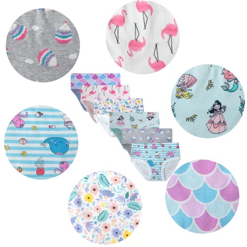 Girls Soft Cotton Underwear Little Kids Cool Breathable Comfort Panties Brief... - Picture 2 of 6