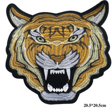 NWOT Large Iron-on Embroidered Tiger Patch Applique