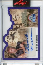 2026 Leaf Metal President's Day Chuck Norris Mount Rushmore Auto Purple /5
