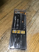 New GearWrench 81039 55-pc 1/4” SAE/Metric Socket Set Slim Flex-Head Ratchet