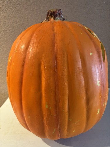 Vintage 13" Scarewear Halloween 2-seitig Kürbis Jack O Laterne Schaumstoff Blasform - Bild 6 von 8