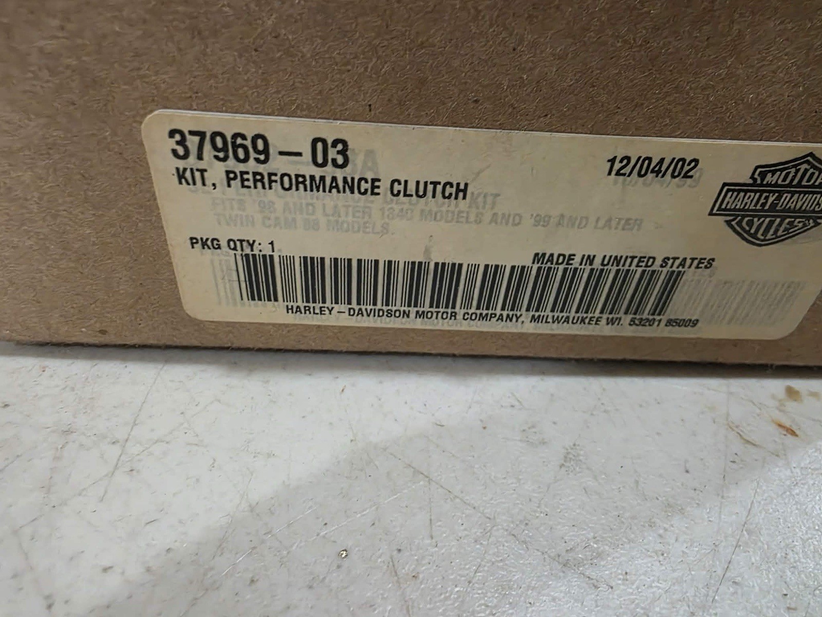 OEM Harley Davidson Screamin Eagle Performance Clutch Kit NOS Touring 37969-03