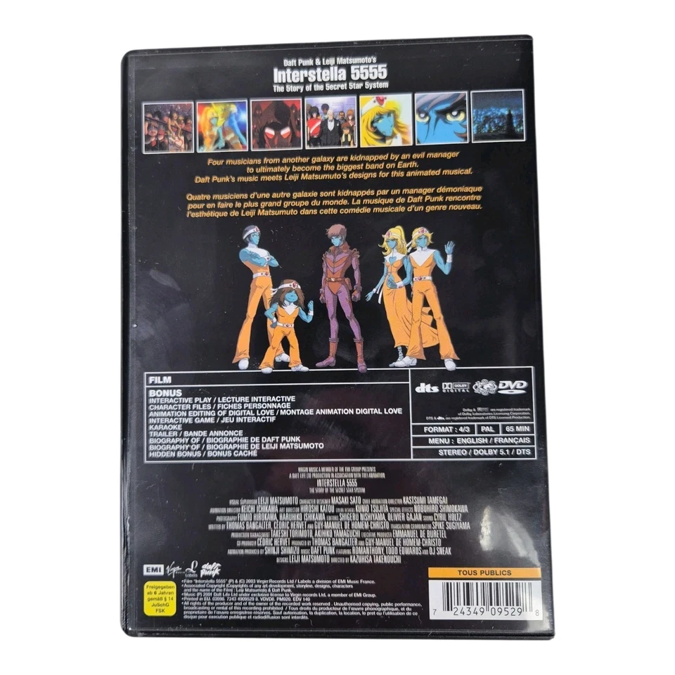 Daft Punk : Interstella 5555 (DVD, 2003) Leiji Matsumato, Anime Story + Book - Image 4 of 4