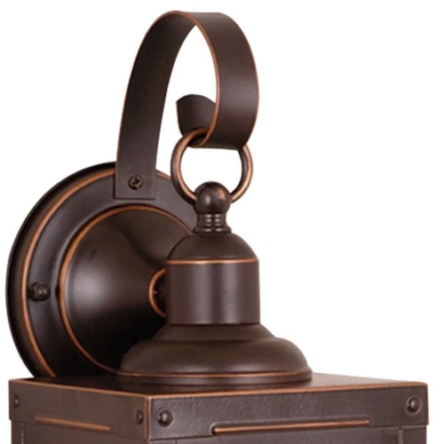 Vaxcel - Bryce 1-Light Outdoor Wall Sconce in Rustic and Lantern Style 13 Inches - Picture 2 of 4