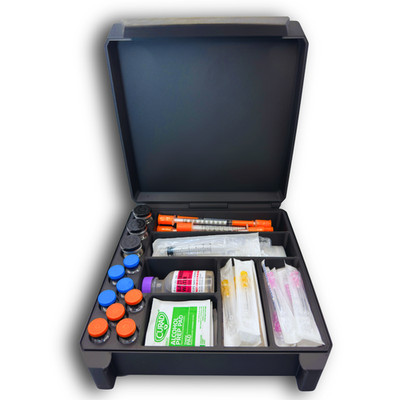 3+8 Vial Storage Case for 10ml & 3ml Vials   TRT, HRT, GLP-1 Organizer Box