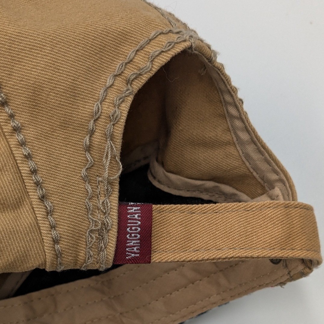 Patchwork Flat Cap Newsboy Hat Tan Plaid Embroide… - image 4