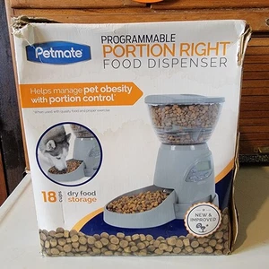 Petmate Portion Contrôle numérique programmable chien ou Cat Auto Pet Food Dispenser