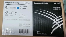 200 Cardinal Health Absorbent Composite Dressing 4 X 12IN Case of 20 Boxes of 10