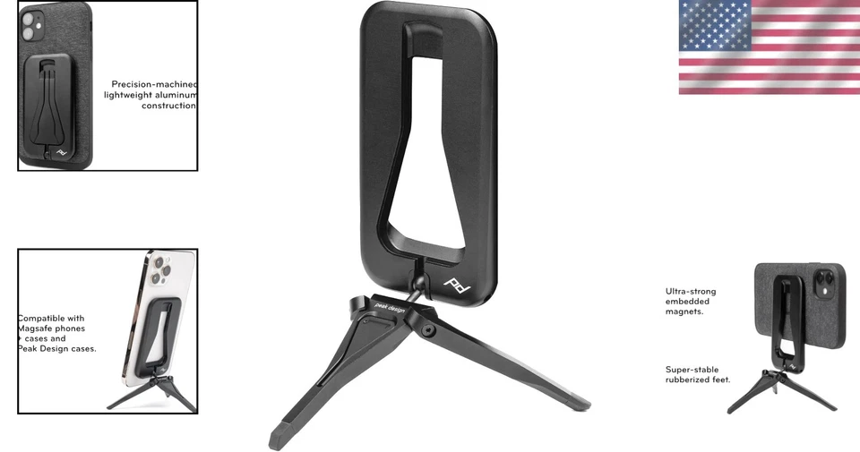Portable Black Phone Tripod Stand - Image 2 of 4