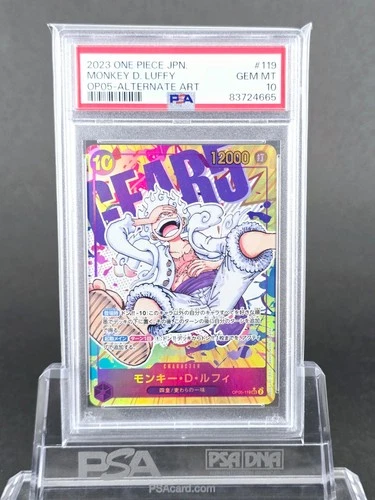 PSA10 One Piece Card Game Japanese Monkey D. Luffy Nika Gear 5 OP05-119 Parallel