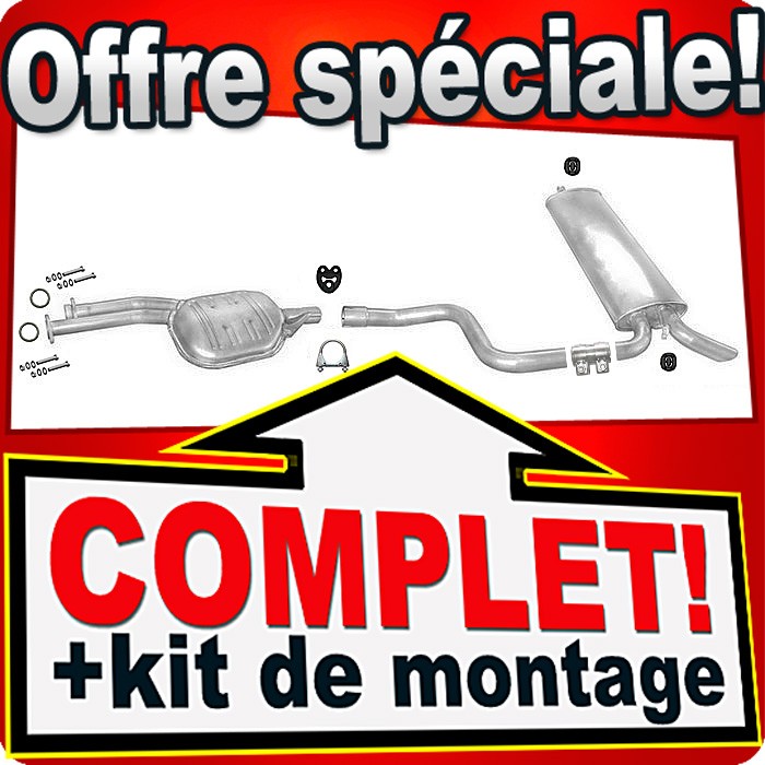 Pot échappement Mercedes S124 320TE E280T 300TE-24 silencieux arrière