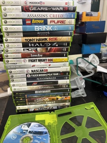 Microsoft Xbox 360 & XboxVideo Game Lot of 24 Games Tested Some With Manuals