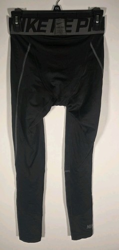 Nike Pro Men's Small Compression Legs Black - Picture 2 of 4
