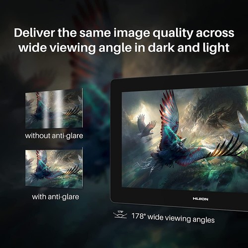 HUION Kamvas Pro 16 Plus (4K), bandeja gráfica 15,6 pulgadas con pantalla, pantalla lápiz - Imagen 7 de 9