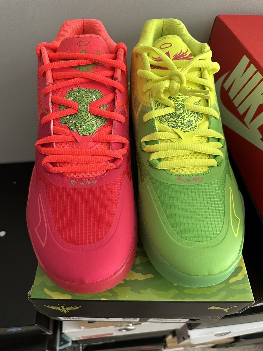 Size 13 - PUMA MB.01 x Rick and Morty Green/Red 2022 for