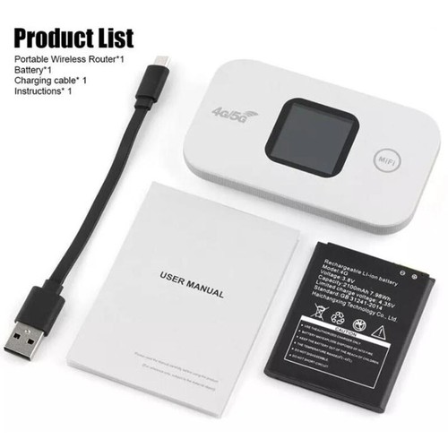 Wireless 4G/5G LTE Mobile Hotspot Router Unlocked WiFi Portable MiFi-Broadband - Bild 6 von 8