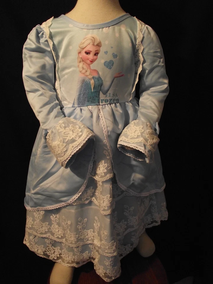 ROBE REINE DES NEIGES DE LUXE - Nouveau style - 7/8 ans- NEUVE - Photo 1/1