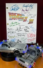 Back to the Future Part II & III Script Signed - Autograph Reprints- Marty McFly