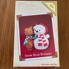 Hallmark Keepsake "Snow Bear Buddies" Ornament 2005 - Repaint Member Gift