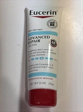 Eucerin Advanced Repair Body Cream for Very Dry Skin, Fragrance Free Daily 8 oz 