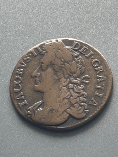1689 (August) Ireland Civil War James II ‘Gunmoney’ Half 1/2 Crown 30 Pence Coin