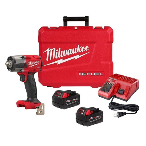 Milwaukee M18 FUEL 18V Impact Wrench with Friction Ring Kit - 2960-22R