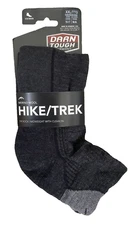 Darn Tough Hike/Trek Merino Wool 1/4 Midweight Hiking Socks Cushion Black XXL