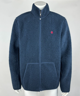 Brooks Brothers Sherpa Fleece Jacket Mens XL EUC Pocket Long 