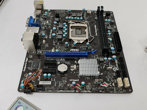 MSI H61MA-E35 MS-7740 Mainboard mit Blende Kühler 1155 i3 i5 i7 2/3.Ge Ohne CPU - Bild 4 von 11